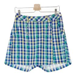 サイズ：42 VIVA HEART ビバハート  ショートパンツ チェック柄 イエロー系 [240101447187] ゴルフウェア レディース ストスト サイズ：42 VIVA HEART ビバハート ショートパンツ チェック柄