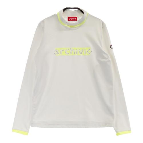 サイズ：38 ARCHIVIO アルチビオ  ハイネック 長袖インナーTシャツ  ネイビー系 [240101427709] ゴルフウェア レディース ストスト ARCHIVIO アルチビオ ハイネック長袖Tシャツ ネイビー系 サイズ