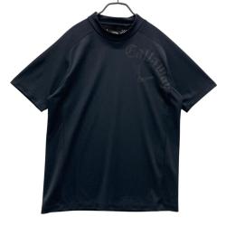 サイズ：M CALLAWAY キャロウェイ 2023年モデル ハイネック 半袖Tシャツ 総柄 ホワイト系 [240101494579] ゴルフウェア メンズ ストスト サイズ：M CALLAWAY キャロウェイ 2023年モデル ハイネック 半袖