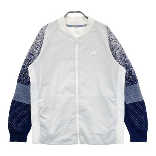 サイズ：XL ADIDAS GOLF アディダスゴルフ HY0973 切替 長袖 ジップジャケット  グリーン系 [240101478070] ゴルフウェア メンズ ストスト サイズ：XL ADIDAS GOLF アディダスゴルフ HY0973 切替 長袖