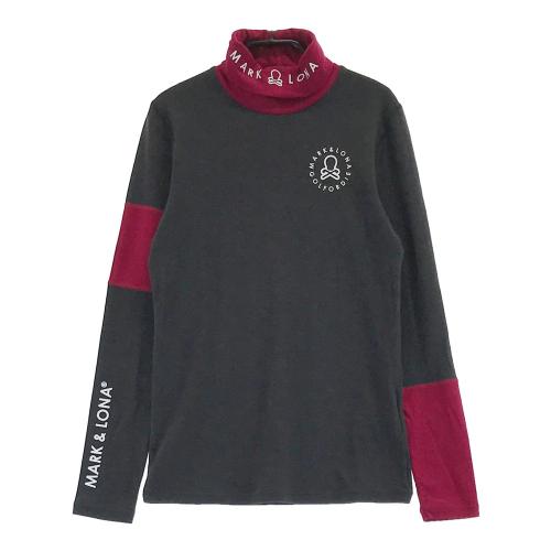 サイズ：36 MARK&amp;LONA マークアンドロナ  モックネック長袖Tシャツ ベロア  ホワイト系 [240101379167] ゴルフウェア レディース ストスト MARK&LONA マークアンドロナ モックネック長袖Tシャツ ベロア