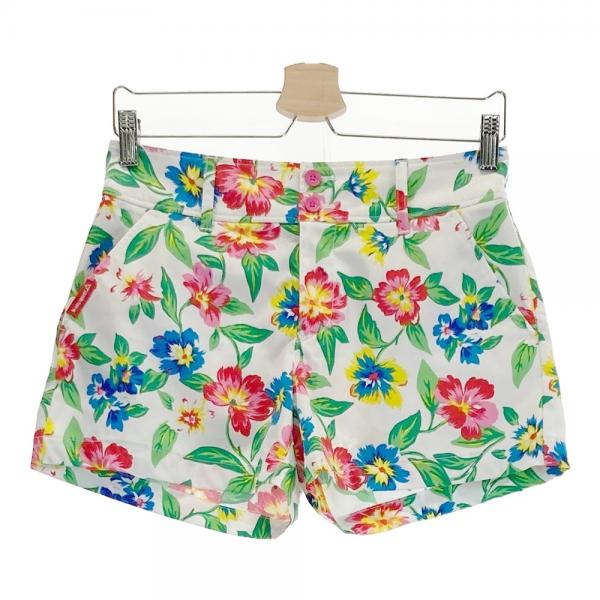 LE COQ GOLF ルコックゴルフ ショートパンツ 花柄 ホワイト系