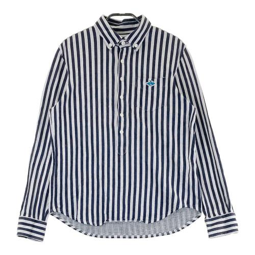 サイズ：5 PEARLY GATES パーリーゲイツ  バックプリント ストレッチロングパンツ ストライプ柄 グレー系 [240101438120] ゴルフウェア メンズ ストスト PEARLY GATES パーリーゲイツ バックプリント ストレッチロング