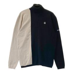 coco 中古 テーラーメイド Taylor Made メンズ セーター L 白×グレー 長袖ハイネック ニット coco 中古 テーラーメイド Taylor Made メンズ セーター L 白