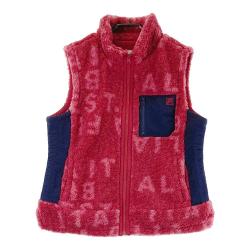 サイズ：LL FILA GOLF フィラゴルフ  中綿ベスト スカート上下セットアップ  レッド系 [240101477952] ゴルフウェア レディース ストスト FILA GOLF フィラゴルフ 中綿ベスト スカート上下セットアップ