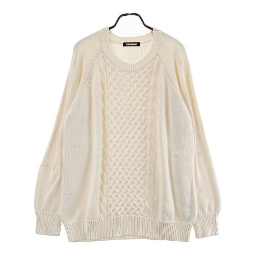 RESURRECTION レザレクション ニットセーター 総柄 ブルー系 サイズ RESURRECTION レザレクション ニットセーター 総柄 ブルー系 サイズ