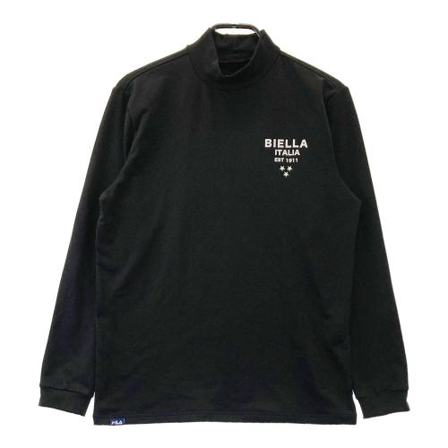 FILA GOLF フィラゴルフ Vネック 長袖インナーTシャツ ブラック