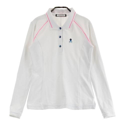 サイズ：38 MARK&LONA マークアンドロナ  タートルネック 長袖インナーTシャツ  ホワイト系 [240101436116] ゴルフウェア レディース ストスト MARK&LONA マークアンドロナ タートルネック 長袖インナーT