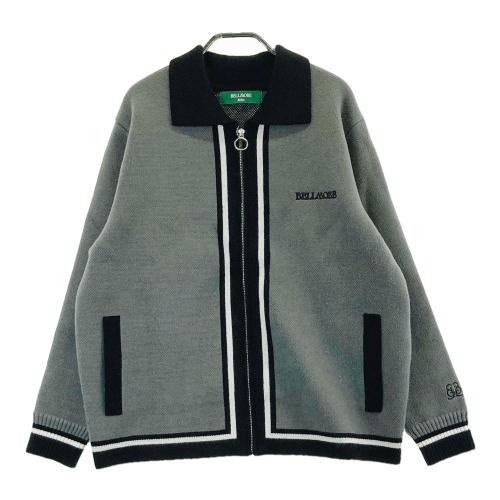 サイズ：M ROSASEN ロサーセン 044-57213 ニット ジップジャケット  グレー系 [240101418765] ゴルフウェア メンズ ストスト ROSASEN ロサーセン 044-57213 ニット ジップジャケット グレー