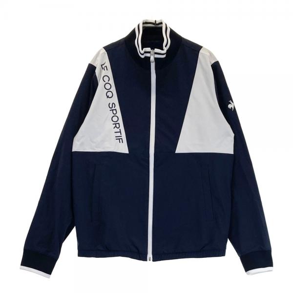 サイズ：L LE COQ GOLF ルコックゴルフ  裏メッシュ ジャケット  ネイビー系 [240101479100] ゴルフウェア レディース ストスト LE COQ GOLF ルコックゴルフ 裏メッシュ ジャケット ネイビー系