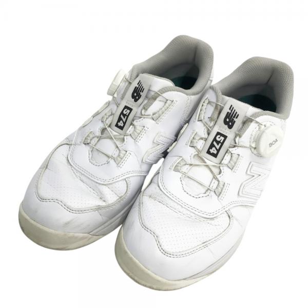 未使用 28cm 2E ニューバランスゴルフシューズUGBS574Lホワイト New Balance Golf ニューバランス ゴルフシューズ 574 v3 SL