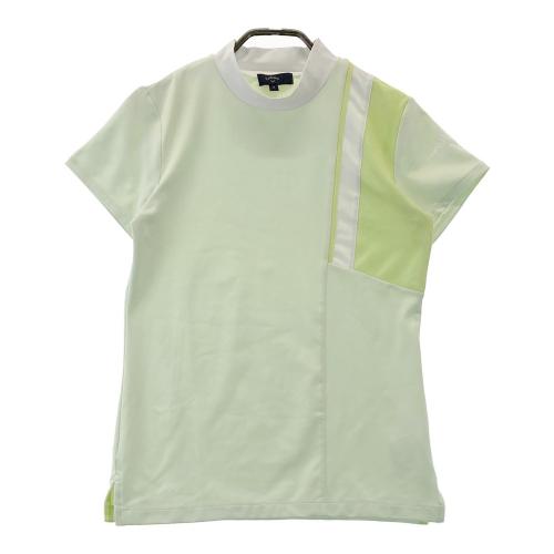 サイズ：L CALLAWAY キャロウェイ 2023年モデル ハイネック 半袖Tシャツ  グリーン系 [240101432508] ゴルフウェア レディース ストスト CALLAWAY キャロウェイ 2023年モデル ハイネック 半袖Tシャツ