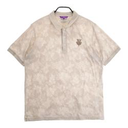 BEAMS GOLF ビームスゴルフ 半袖 ポロシャツ 花柄 ピンク系 M