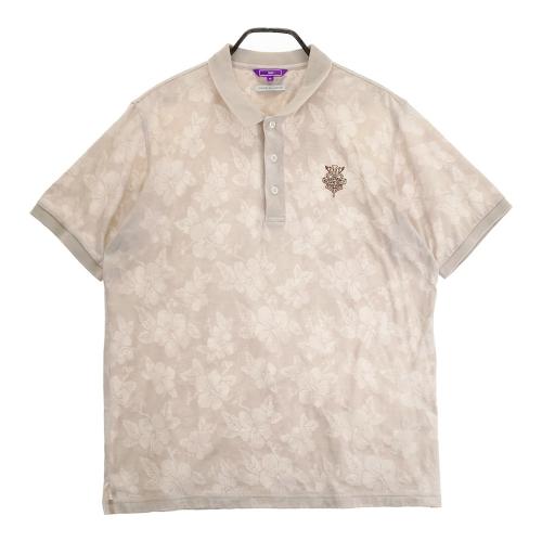 サイズ：XL BEAMS GOLF ビームスゴルフ  半袖ポロシャツ 花柄 ピンク系 [240101479537] ゴルフウェア メンズ ストスト BEAMS GOLF ビームスゴルフ 半袖ポロシャツ 花柄 ピンク系