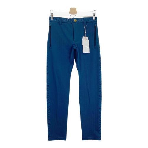 未使用　and per se ネイビー 裏起毛パンツ AND PER SE アンパスィ 裏起毛 ストレッチパンツ ネイビー系