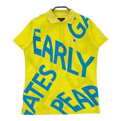 サイズ：0 PEARLY GATES パーリーゲイツ  半袖ポロシャツ サイドロゴ サッカー地 ストライプ柄 ネイビー系 [240101468438] ゴルフウェア レディース ストスト サイズ：0 PEARLY GATES パーリーゲイツ 半袖ポロシャツ サイド