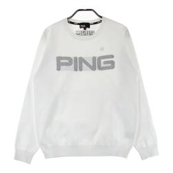 サイズ：L PING ピン  ニット セーター 星 ホワイト系 [240101430195] ゴルフウェア レディース ストスト Amazon | ピン レディース ゴルフウェア 長袖セーター 秋 冬