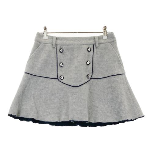 ゴルフスカート　キュロットArchivioアルチビオ　グレー白 ゴルフスカート キュロットArchivioアルチビオ グレー白