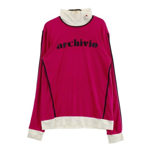 ARCHIVIO アルチビオ ハイネック 長袖Tシャツ ニット地 ブラック