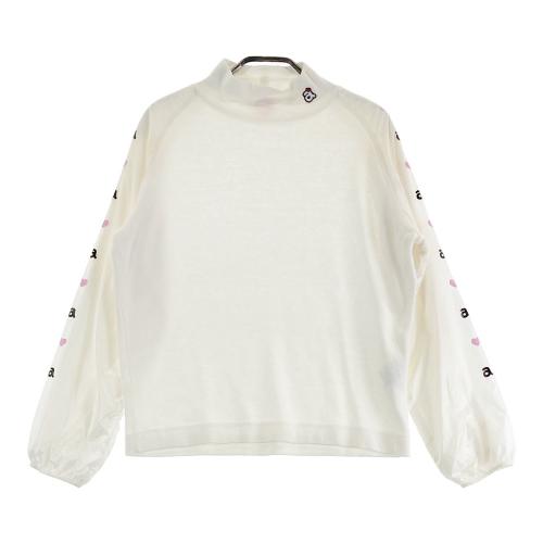 ARCHIVIO アルチビオ ハイネック 長袖Tシャツ ニット地 ホワイト
