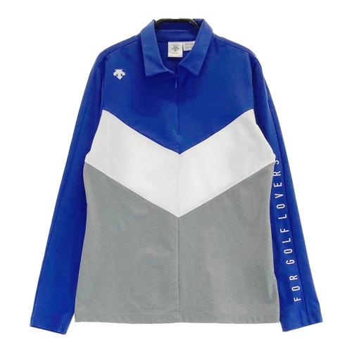 DESCENTE ゴルフジャケット XL ライトブルー DESCENTE GOLF デサントゴルフ ジップジャケット ブルー系