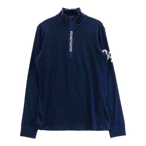 PEARLY GATES パーリーゲイツ ハーフジップ 長袖Tシャツ ボーダー柄
