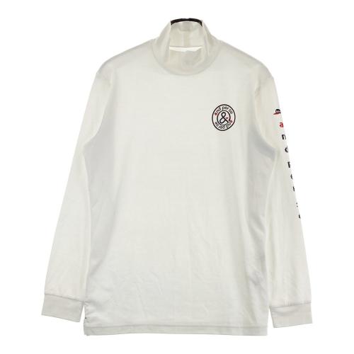 アンパスィ　モックネック　ホワイト柄 AND PER SE アンパスィ 2024年モデル モックネック 長袖Tシャツ