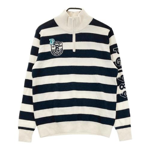 サイズ：L BEAMS GOLF ビームスゴルフ  裏地付 カシミヤ混 ニット ジップジャケッ  ネイビー系 [240101430977] ゴルフウェア メンズ ストスト BEAMS GOLF ビームスゴルフ 裏地付 カシミヤ混 ニット ジップ