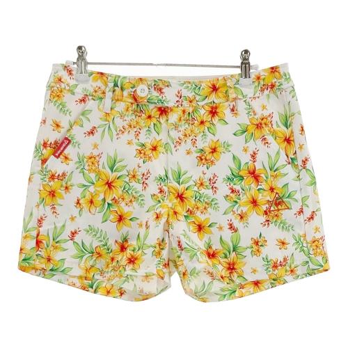 LE COQ GOLF ルコックゴルフ ショートパンツ 花柄 ホワイト系 サイズ 