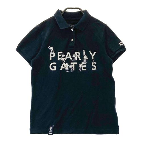 サイズ：M BEAMS GOLF ビームスゴルフ ×PEANUTS 半袖ポロシャツ スヌーピー  ブラック系 [240101364895] ゴルフウェア レディース ストスト BEAMS GOLF（ビームス ゴルフ）〈MEN〉PEANUTS スヌーピー PLUNK