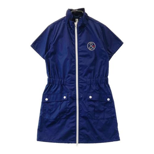 【美品】and per se アンパスィ 中綿 ワンピース ロング ネイビー AND PER SE アンパスィ ワンピース ネイビー系 サイズ：S ランク