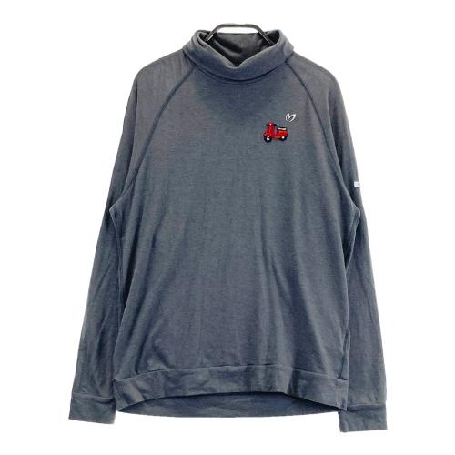 サイズ：4 MASTER BUNNY EDITION マスターバニーエディション  タートルネック ニット セーター  グレー系 [240101424357] ゴルフウェア メンズ ストスト MASTER BUNNY EDITION マスターバニーエディション