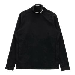 サイズ：S TFW49 ティーエフダブリューフォーティーナイン  ハイネック 長袖Tシャツ  ブラック系 [240101490167] ゴルフウェア メンズ ストスト TFW49 ティーエフダブリューフォーティーナイン ハイネック 長袖