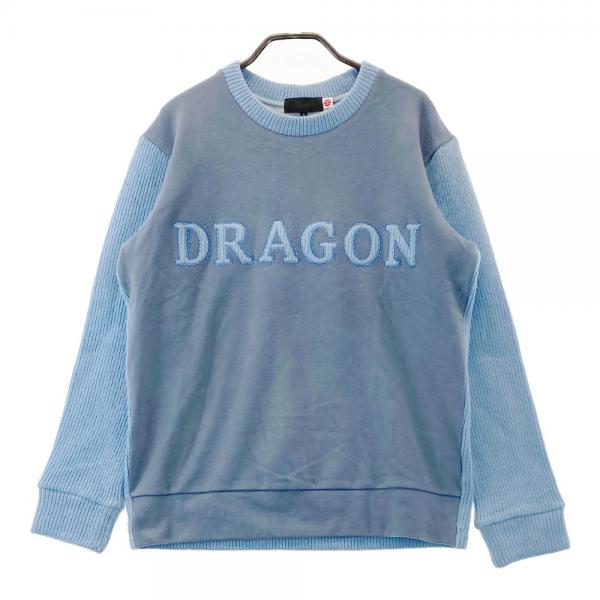 サイズ：3 DANCE WITH DRAGON ダンスウィズドラゴン  切替ニットセーター  ブルー系 [240101481644] ゴルフウェア レディース ストスト サイズ：3 DANCE WITH DRAGON ダンスウィズドラゴン D2-641100