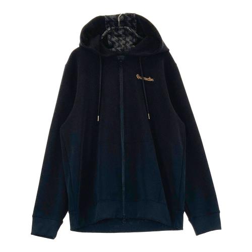 サイズ：L RESURRECTION レザレクション  モックネック 長袖Tシャツ 総柄 ネイビー系 [240101439101] ゴルフウェア レディース ストスト RESURRECTION レザレクション モックネック 長袖Tシャツ 総柄