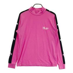 サイズ：2 DANCE WITH DRAGON ダンスウィズドラゴン  ハイネック 長袖Tシャツ  ピンク系 [240101481933] ゴルフウェア メンズ ストスト DANCE WITH DRAGON ダンスウィズドラゴン ハイネック 長袖T