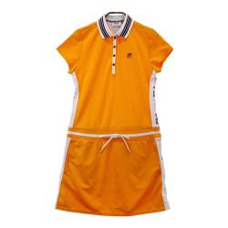 ✶大きいサイズ LL✶ フィラゴルフ 半袖 ポロ ワンピース FILA GOLF(フィラゴルフ) ワンピース・オールインワン|中古