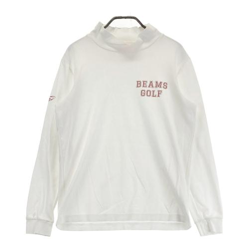 サイズ：L BEAMS GOLF ビームスゴルフ  長袖ニットセーター  ホワイト系 [240101420298] ゴルフウェア レディース ストスト BEAMS GOLF ビームスゴルフ 長袖ニットセーター ホワイト系