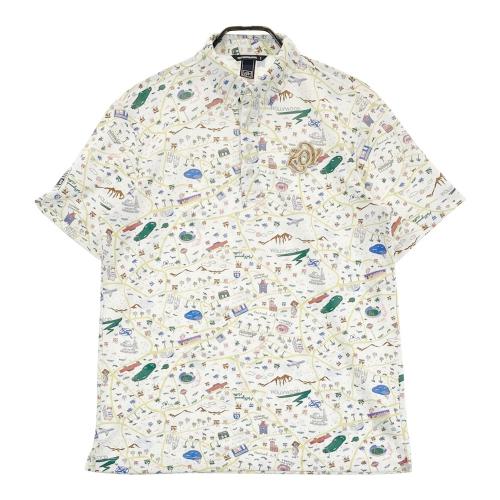 サイズ：1 ZOY ゾーイ  半袖ポロシャツ ボタンダウン 花 ムーミン 総柄 ピンク系 [240101429816] ゴルフウェア メンズ ストスト ZOY ゾーイ 半袖ポロシャツ ボタンダウン 花 ムーミン 総柄