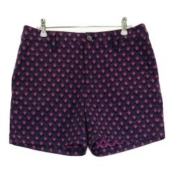 St.Andrews - coco 未使用品 セントアンドリュース StANDREWS レディース ショートパンツ S 青系 ブルー 総柄 シルク混 ST ANDREWS(セントアンドリュース) ショートパンツ｜中古ゴルフ