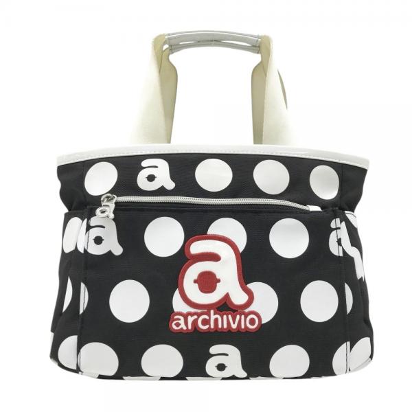 archivio ドット柄 ゴルフバッグ ARCHIVIO アルチビオ カートバッグ ドット柄 ホワイト系