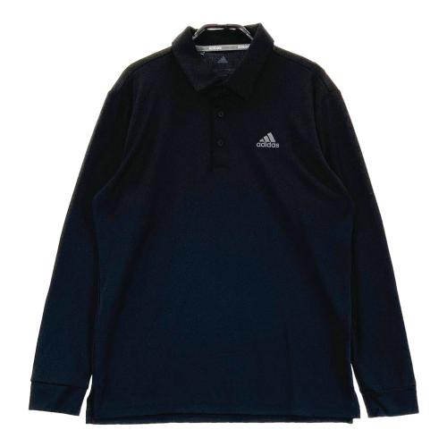 adidas - 【新品未使用】完売品アディダス ゴルフ 長袖ニットポロシャツ Ｌ ADIDAS GOLF アディダスゴルフ 長袖 ニットポロシャツ ブラック