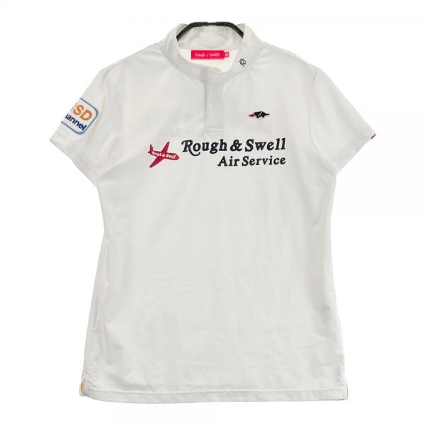 サイズ：M ROUGH&SWELL ラフアンドスウェル  半袖Tシャツ カモノハシ  ホワイト系 [240101482543] ゴルフウェア レディース ストスト ROUGH&SWELL ラフアンドスウェル 半袖Tシャツ カモノハシ