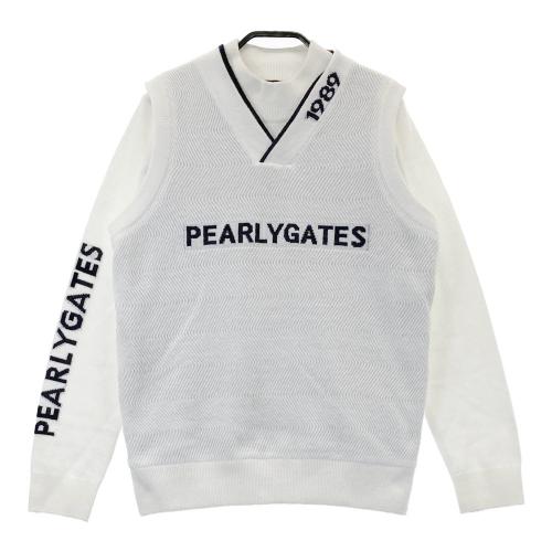 PEARLY GATES ゴルフウェア ポリエステルヤーンmm ツインニット PEARLY GATES パーリーゲイツ 2024年モデル ポリエステルヤーン