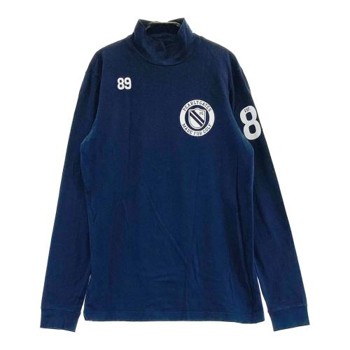 サイズ：6 PEARLY GATES パーリーゲイツ 2024年 長袖ハイネックTシャツ ボーダー ネイビー系 [240101426998] ゴルフウェア メンズ ストスト PEARLY GATES パーリーゲイツ 2024年 長袖ハイネックTシャツ
