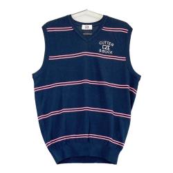未使用品タグ付き　カッターアンドバック　XL 薄手　ゴルフ　ボーダーポロシャツ カッターアンドバック】ポロシャツ ボーダー カジュアル ゴルフ