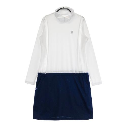 サイズ：M ST ANDREWS セントアンドリュース  レース ハイネック 長袖ワンピース  ブラック系 [240101438238] ゴルフウェア レディース ストスト ST ANDREWS セントアンドリュース レース ハイネック 長袖