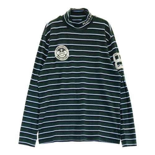 PEARLY GATES パーリーゲイツ ハイネック 長袖Tシャツ ゼブラ柄