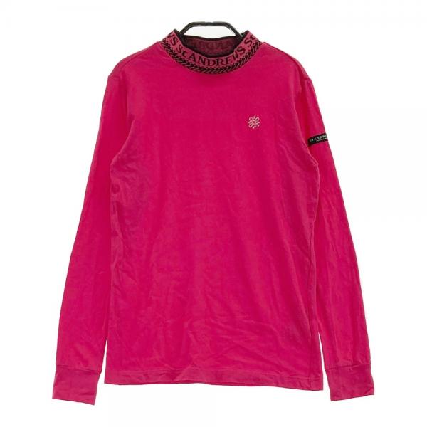 サイズ：S ST ANDREWS セントアンドリュース  ネックデザイン ハイネック長袖Tシャツ  ピンク系 [240101483527] ゴルフウェア レディース ストスト ST ANDREWS セントアンドリュース ネックデザイン ハイネック