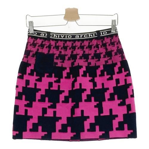 アルチビオ archivio春夏 ピンク 裾プリーツニットスカート ARCHIVIO アルチビオ ; 裾プリーツ ニットスカート ピンク系